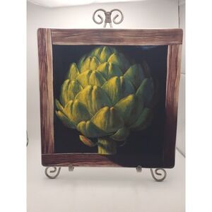 Vtg Certified International Fruit Gallery Arti Plate Jay Mercado 10" Square